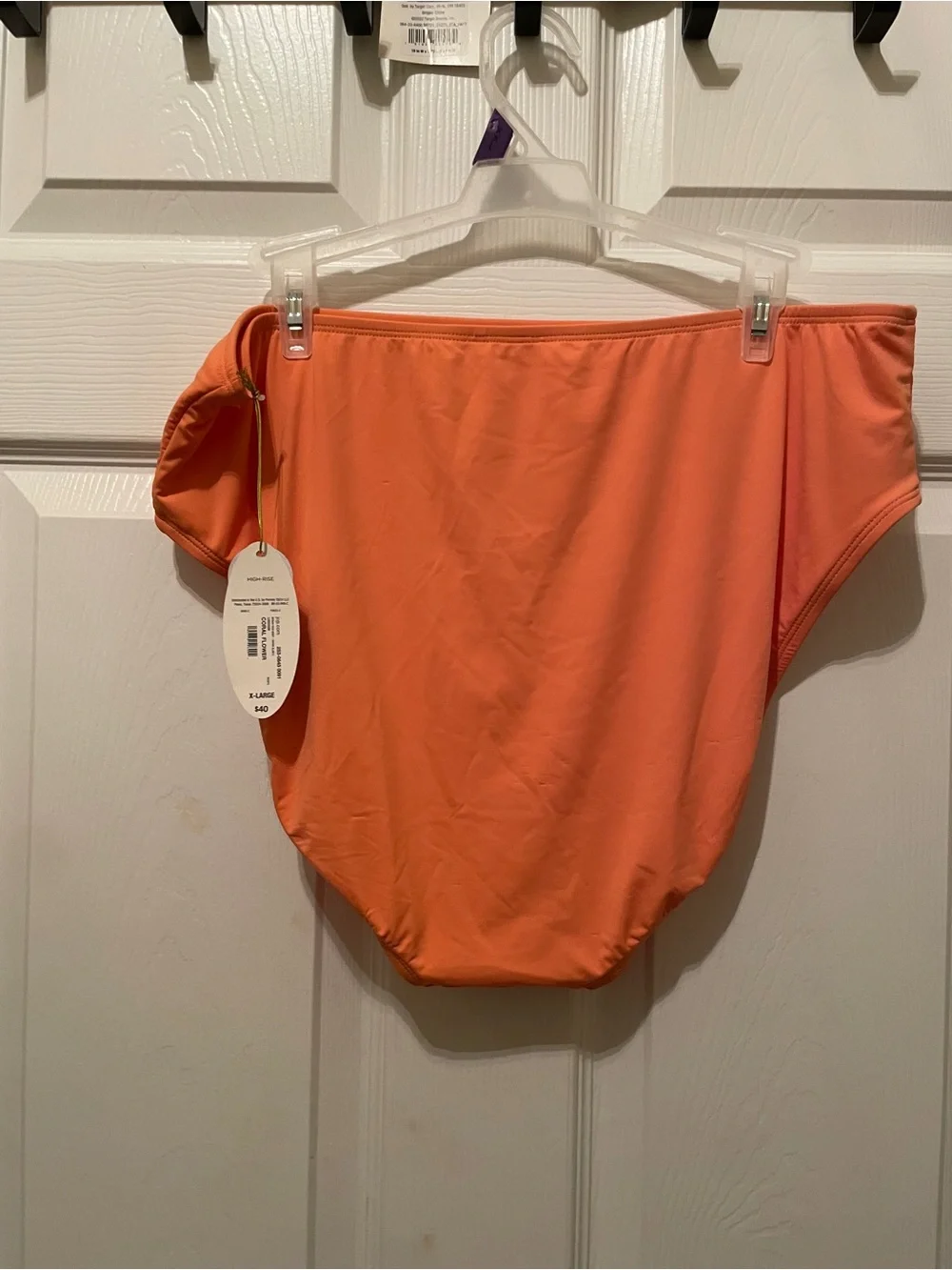 Muynah High-Rise Coral Bikini Bottoms